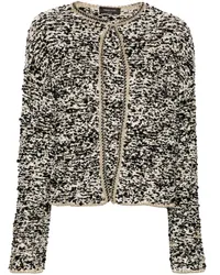 Fabiana Filippi Jacke aus Bouclé Schwarz