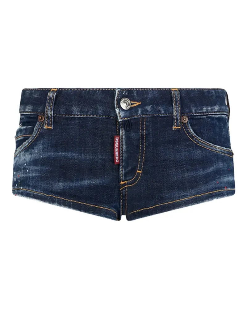 Dsquared2 Kurze Shorts mit Gürtelschlaufen - Blau Blau