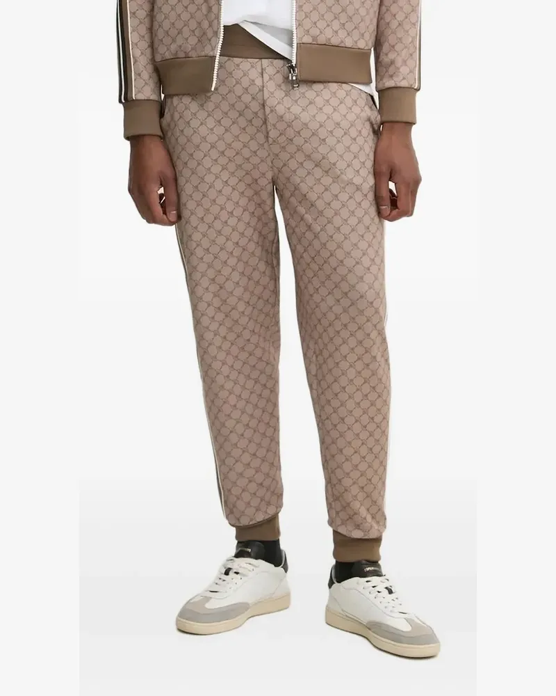 JOOP! Talib Jogginghose mit Monogrammmuster - Braun Braun