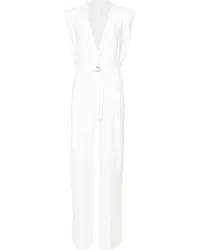 Norma Kamali Cropped-Jumpsuit Weiß