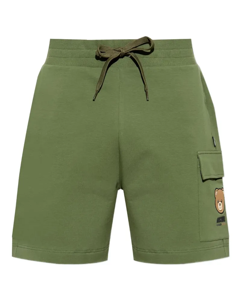 Moschino Cargo-Shorts mit Teddy - Grün Grün