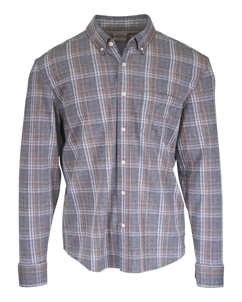 Faherty Gewebtes Hemd mit Karomuster - Grau Grau