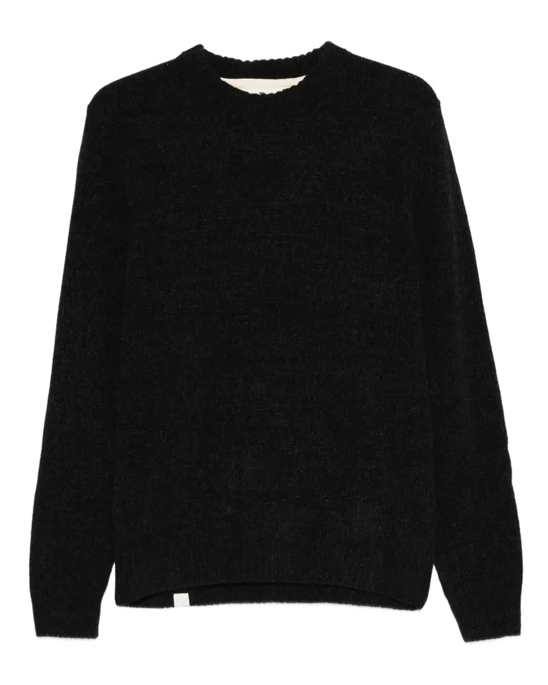 Anerkjendt Sweatshirt mit rundem Ausschnitt - Schwarz Schwarz