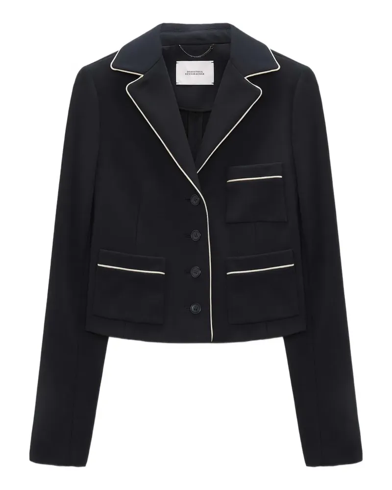 Dorothee Schumacher piped pocket jacket - Blau Blau