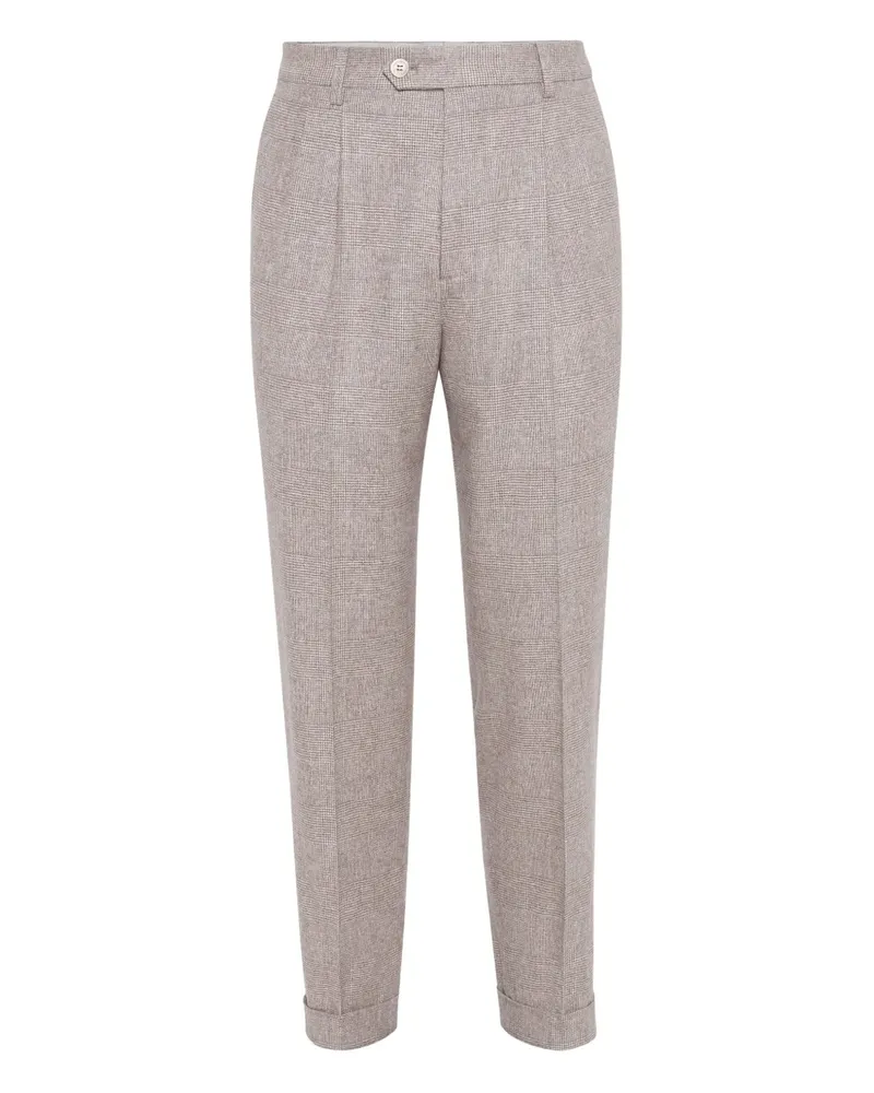 Brunello Cucinelli Klassische Bundfaltenhose - Nude Nude