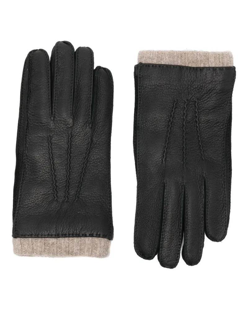 Paul Smith Handschuhe aus Leder - Schwarz Schwarz