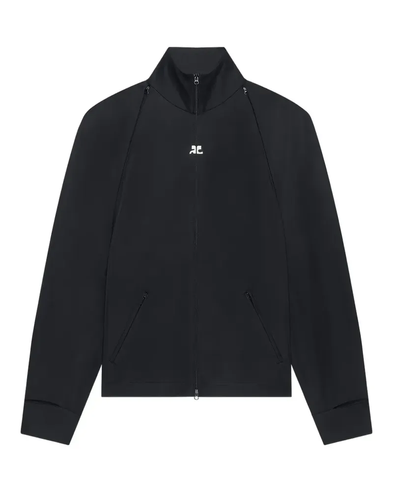 Courrèges Sweatshirt mit Logo - Schwarz Schwarz