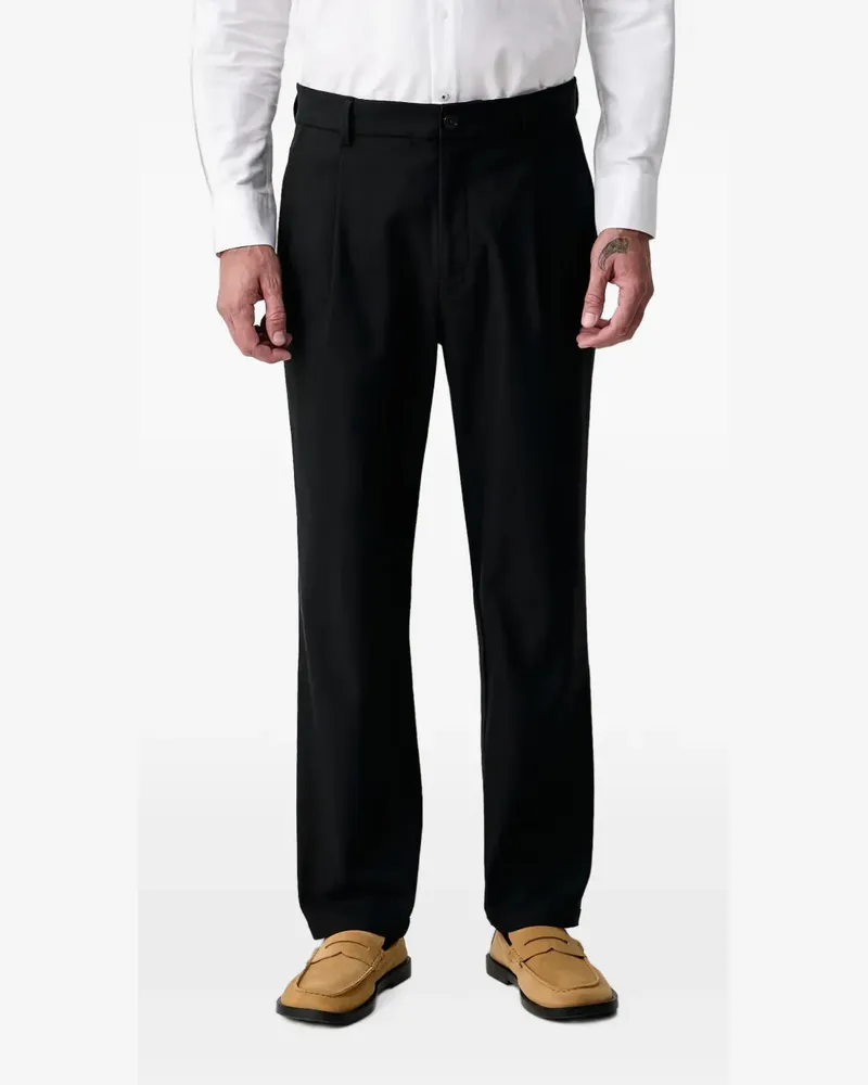 Mos Mosh MMGStarr pleated flap-pocket tailored trousers - Schwarz Schwarz