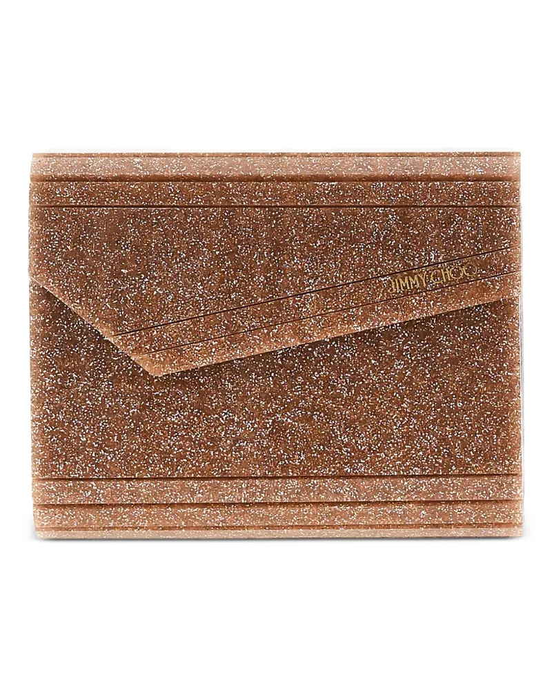 Jimmy Choo Candy metallic clutch bag - Rosa Rosa