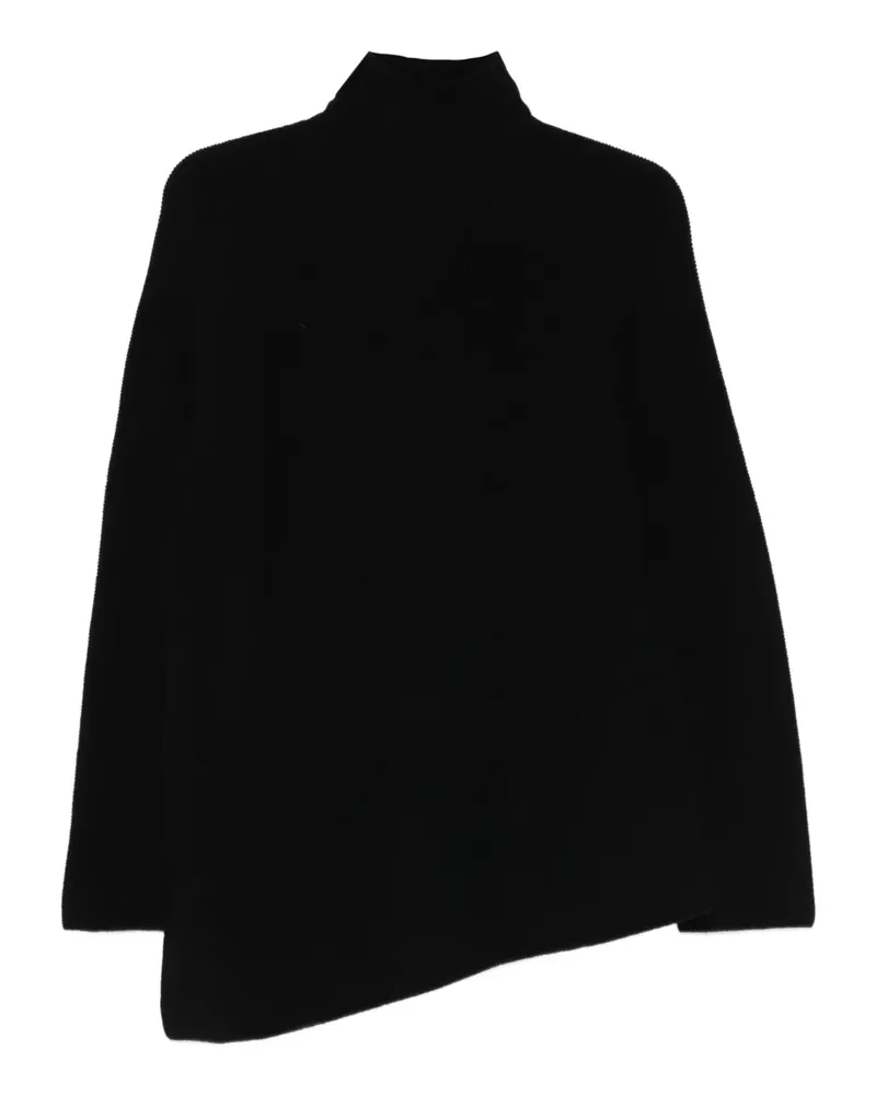 christian wijnants Asymmetrischer Koga Rollkragen-Strick - Schwarz Schwarz