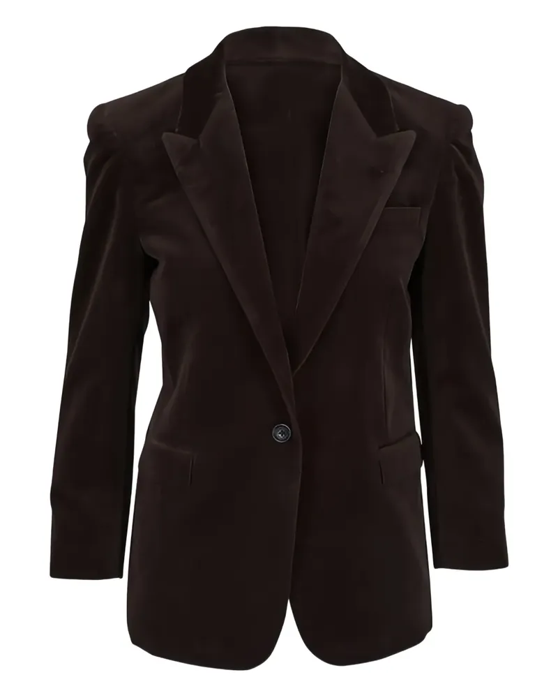 Nili Lotan Einreihiges Sakko aus Samt - Braun Braun
