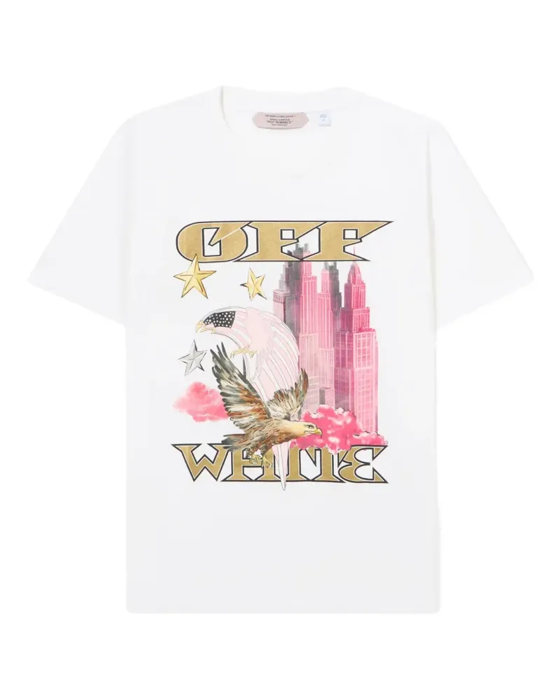 OFF-WHITE graphic-print slim-fit T-shirt - Weiß Weiß