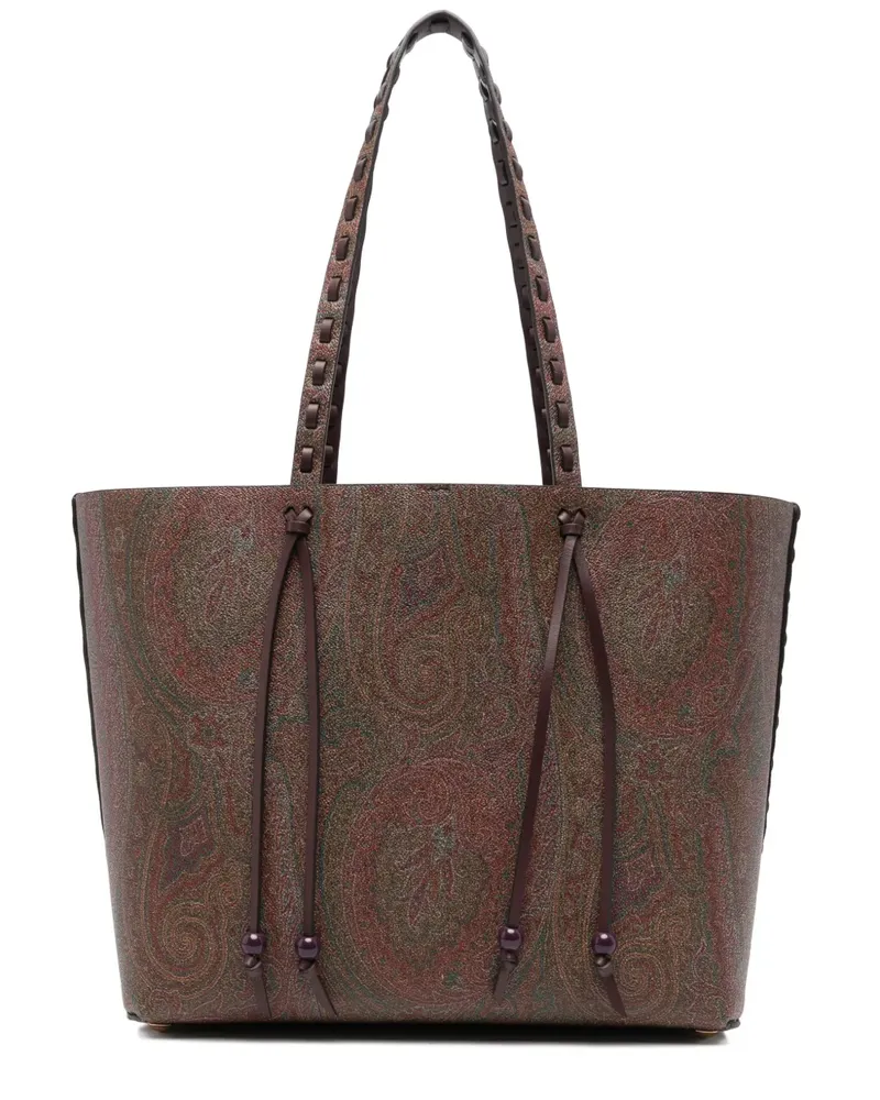 Etro Schultertasche mit Paisley-Jacquard - Braun Braun
