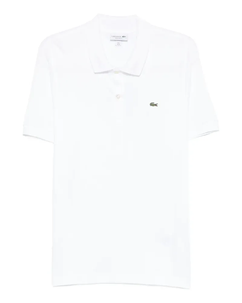 Lacoste logo-patch polo shirt - Weiß Weiß