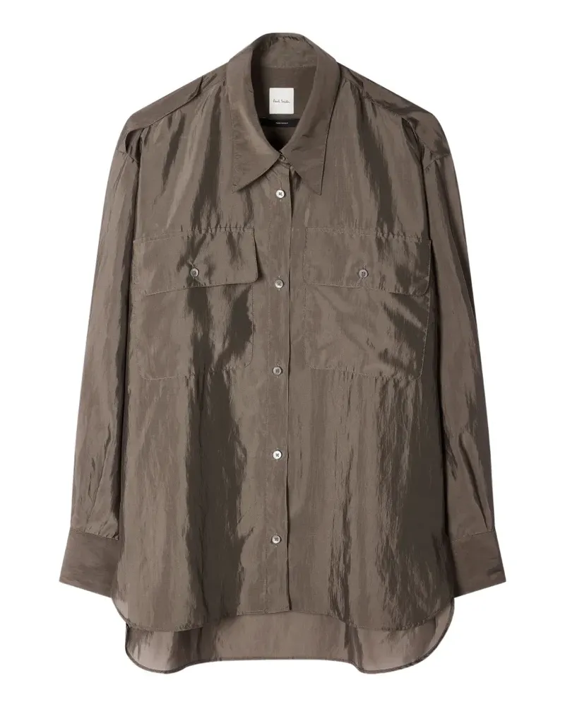 Paul Smith Hemd aus Organza - Grau Grau