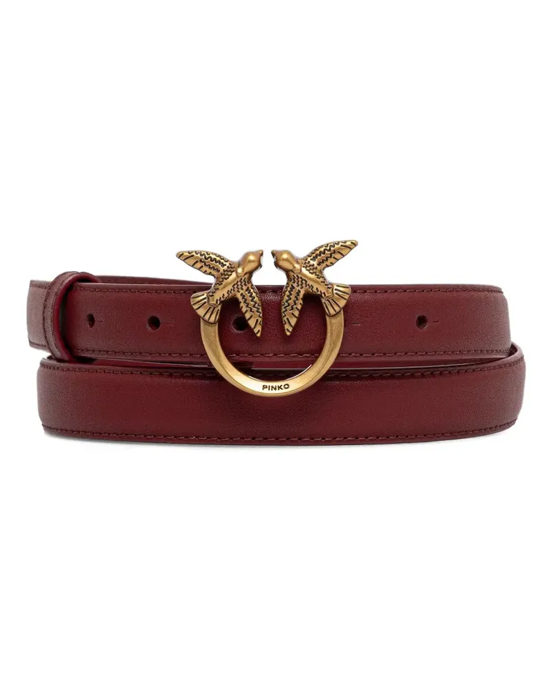 Pinko Gürtel mit Love Birds-Schnalle - Braun Braun