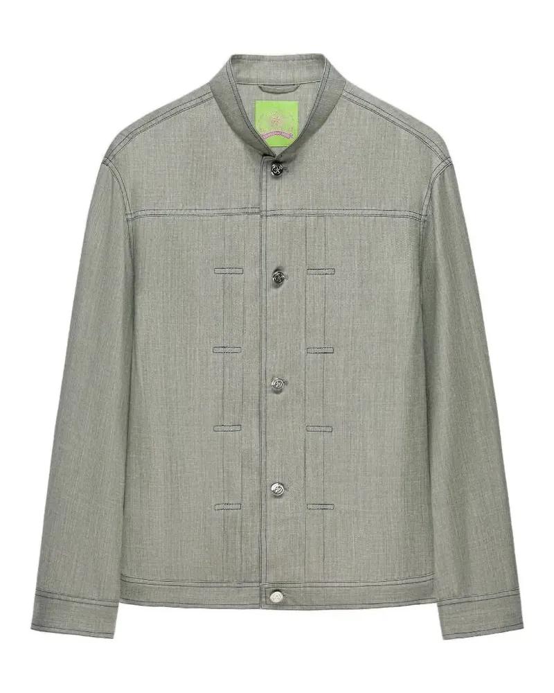 Shanghai Tang Tang contrast-stitch jacket - Grün Grün