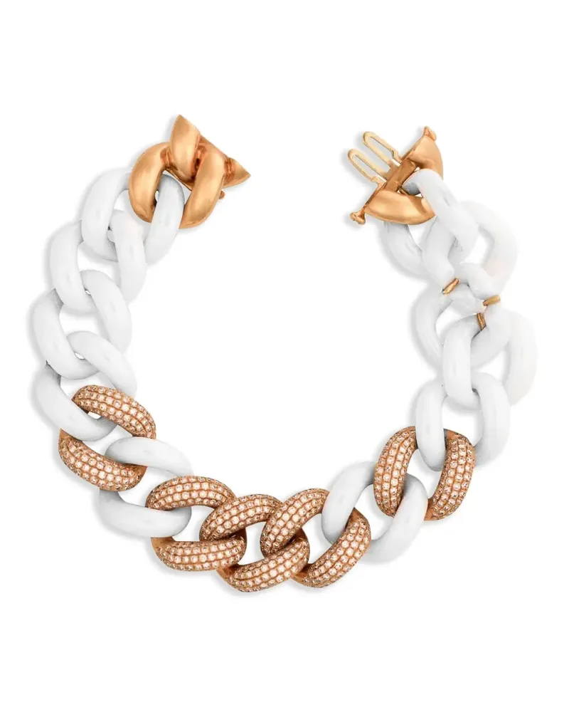 SHAY 18kt Rotgoldarmband mit 5 Pavé-Diamant Gold