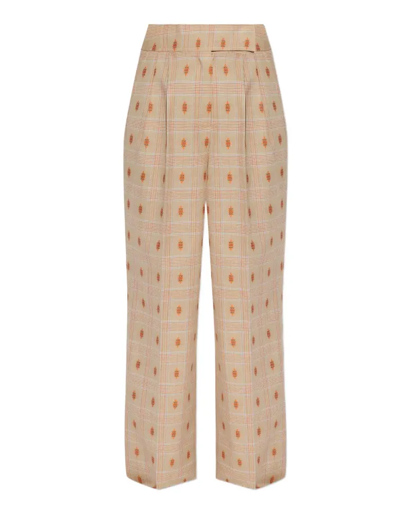 Etro checked trousers - Nude Nude