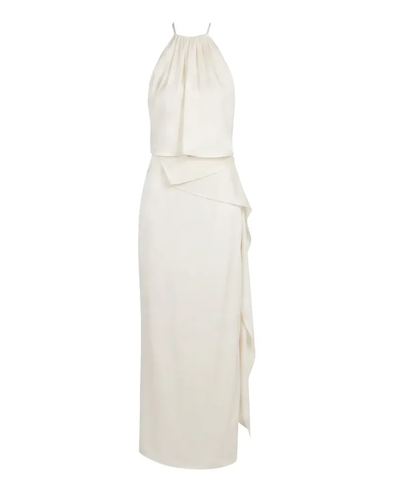 Baobab Collection Lorena maxi ruffled satin skirt - Nude Nude
