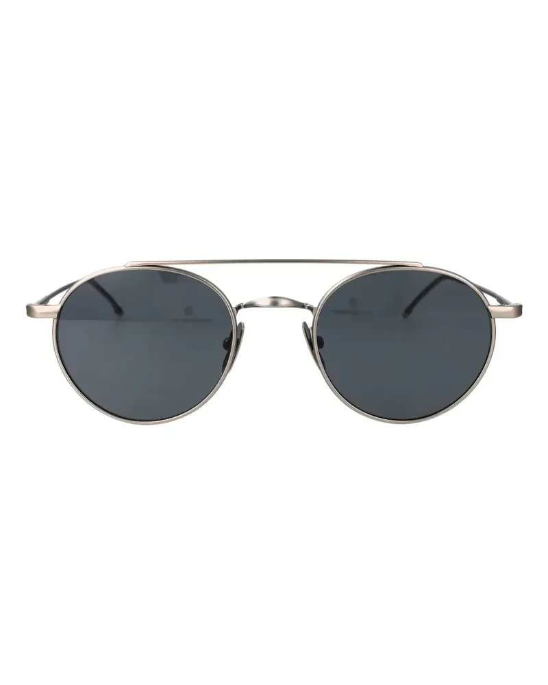 Thom Browne Runde Sonnenbrille aus Titan - Grau Grau