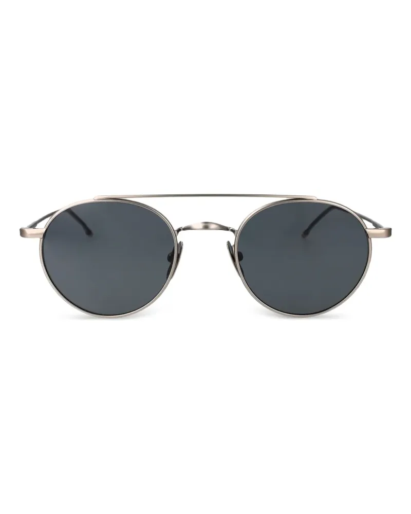 Thom Browne Runde Sonnenbrille aus Titan - Grau Grau