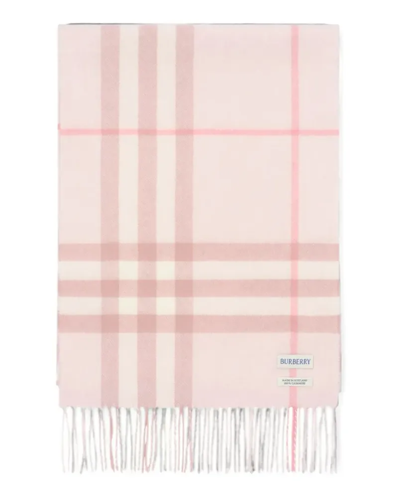 Burberry Check cashmere scarf - Rosa Rosa
