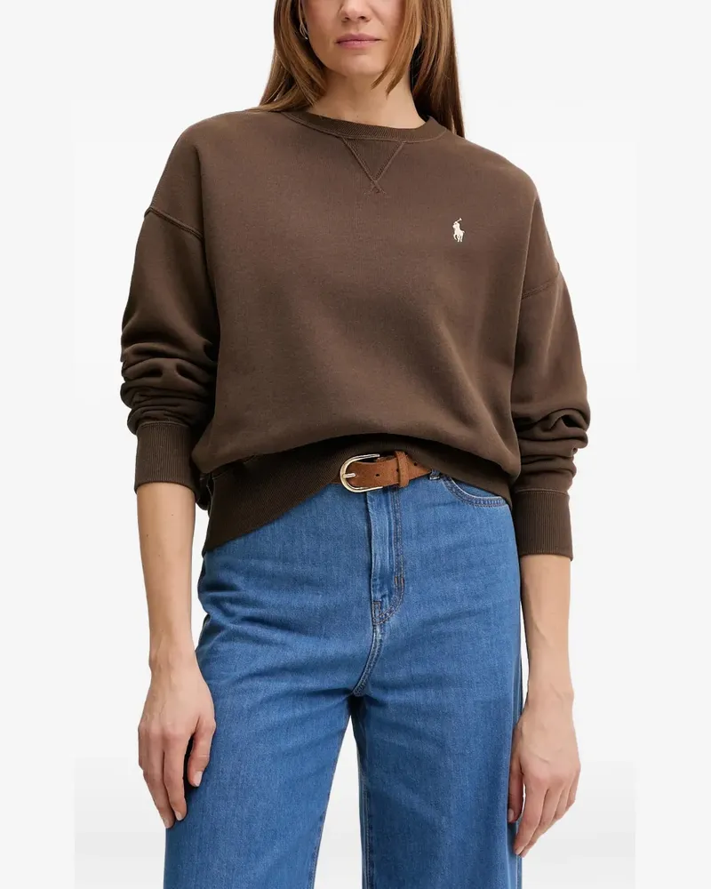 Ralph Lauren Sweatshirt mit Polo Pony-Stickerei - Braun Braun