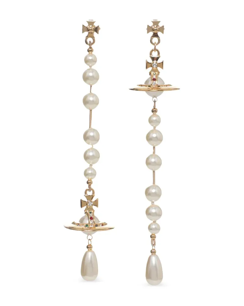 Vivienne Westwood faux-pearl drop earrings - Gold Gold