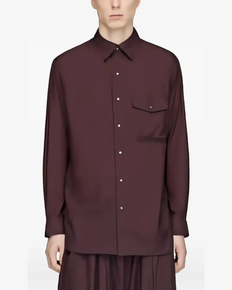 Y-3 Hemdjacke mit 3-Streifen - Violett Violett