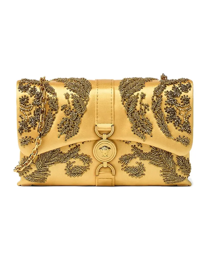 Versace Kleio Clutch mit Perlen - Gold Gold