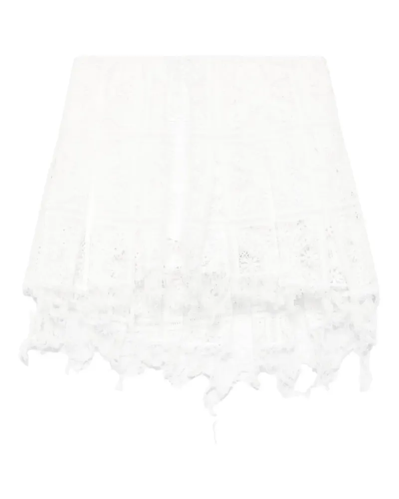 Loewe Minirock mit Spitze - Weiß Weiß