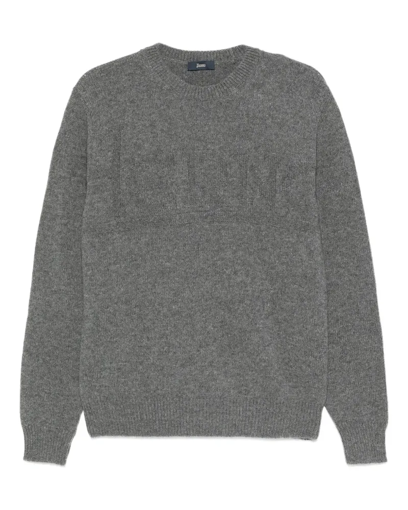 Herno Pullover mit Logo-Prägung - Grau Grau