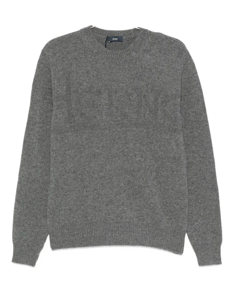 Herno Pullover mit Logo-Prägung - Grau Grau