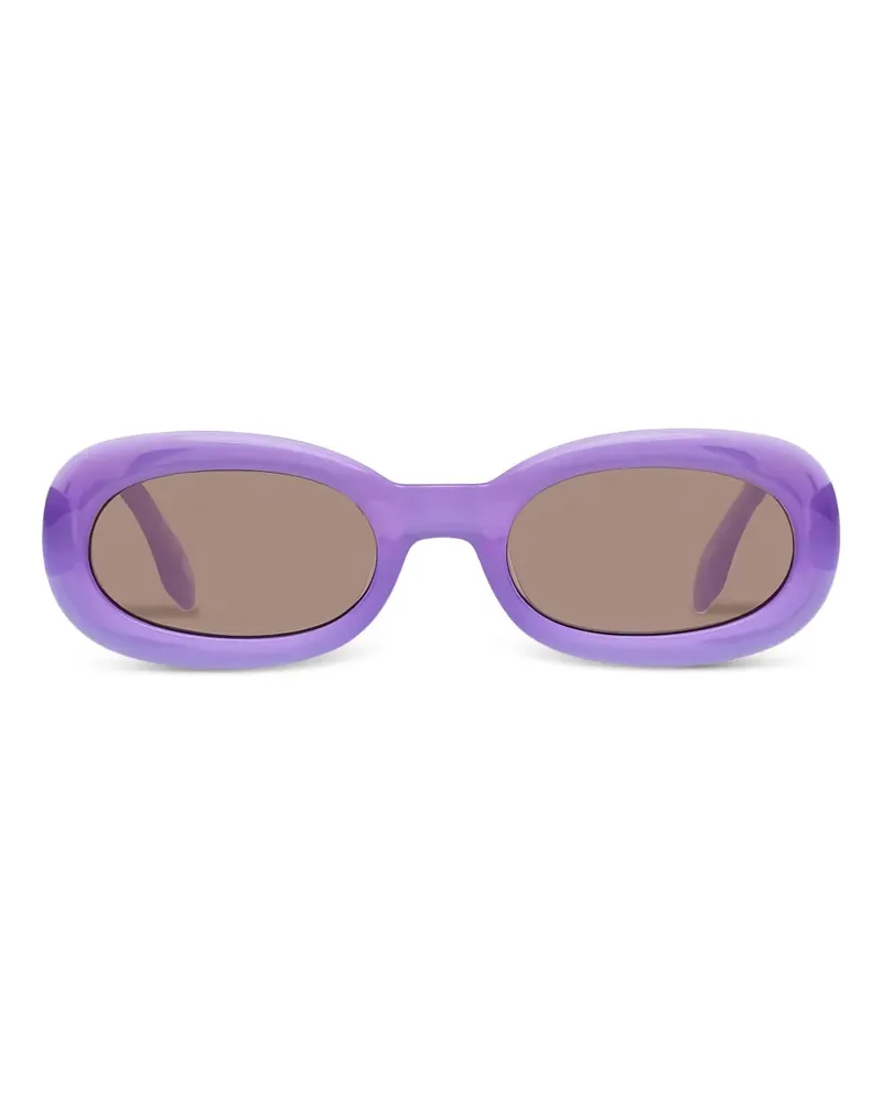Le Specs Outta Trash Sonnenbrille mit ovalem Gestell - Violett Violett