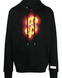 Mostly Heard Rarely Seen Hoodie mit Money Sign-Print Schwarz