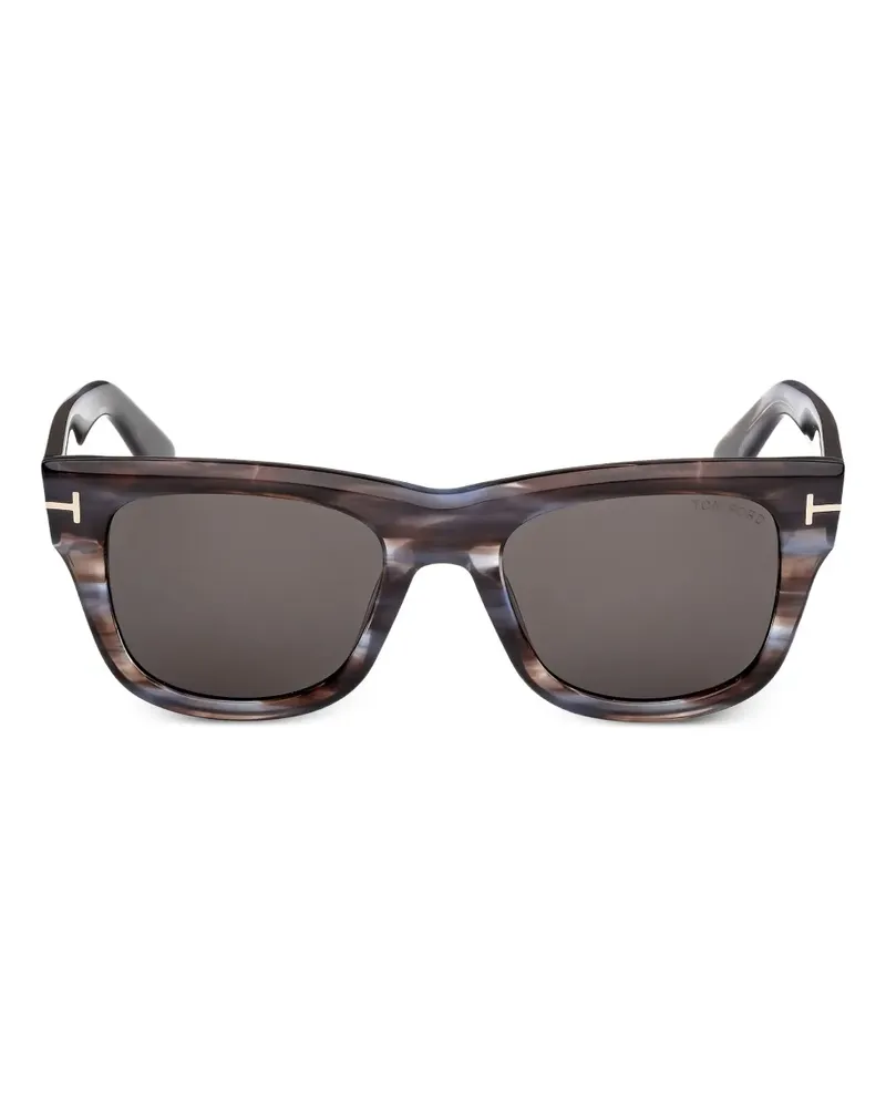 Tom Ford Sonnenbrille mit eckigem Gestell - Braun Braun
