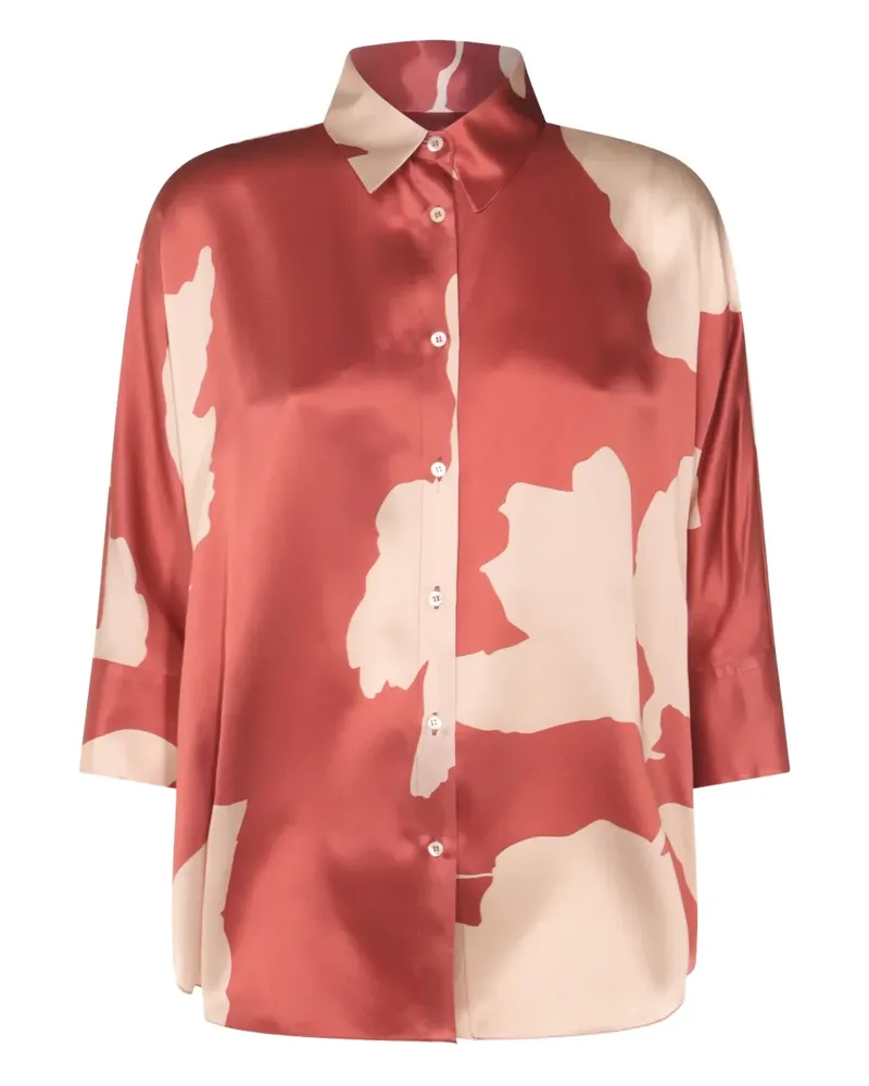 Antonelli Firenze Hemd mit Blumen-Print - Rot Rot