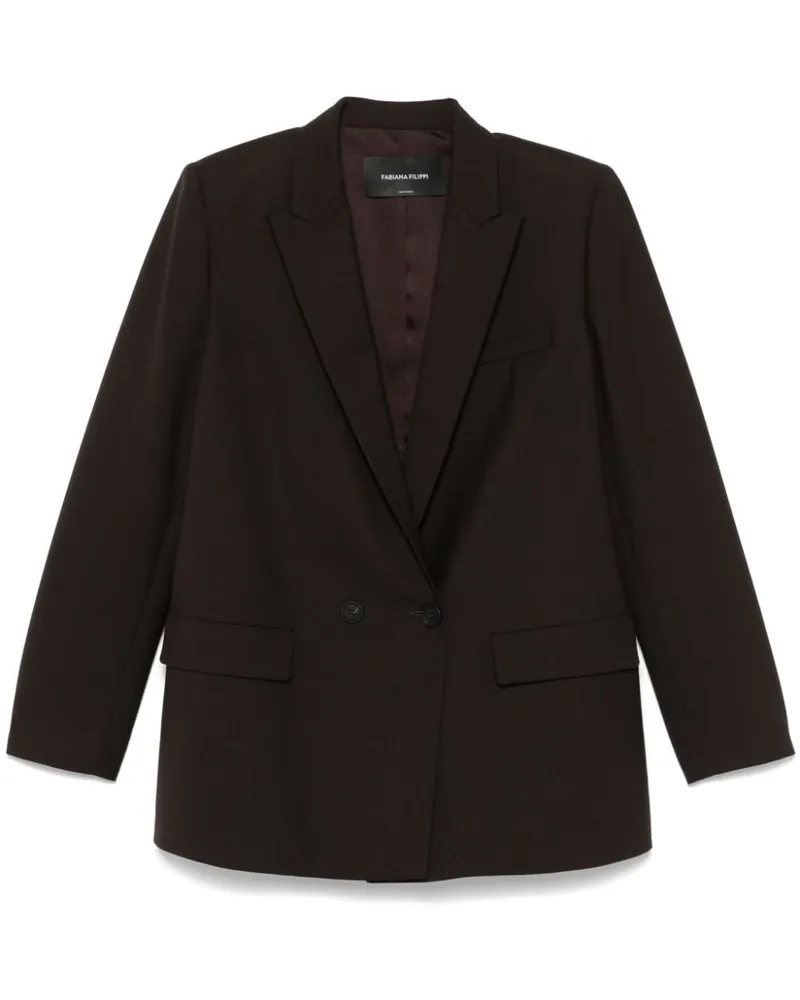 Fabiana Filippi Doppelreihiger Blazer - Braun Braun