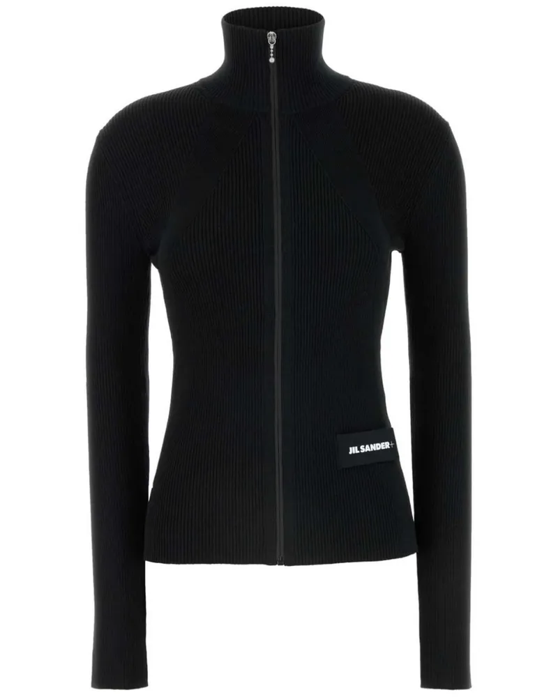 Jil Sander Gestrickter Cardigan - Schwarz Schwarz