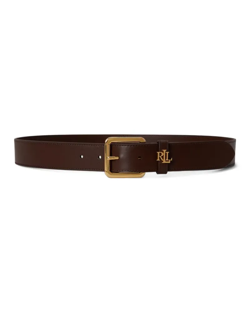 Ralph Lauren Gürtel mit Logo-Schild - Braun Braun
