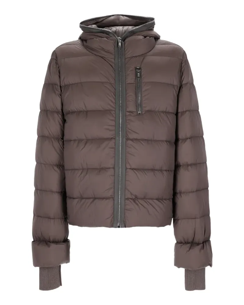 Rick Owens GIMP JKT hooded padded jacket - Braun Braun