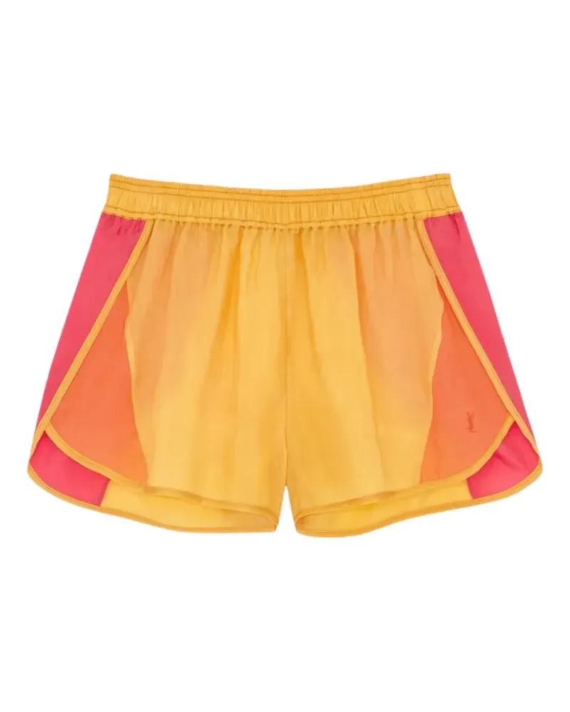 Saint Laurent Shorts mit Logo-Detail - Gelb Gelb
