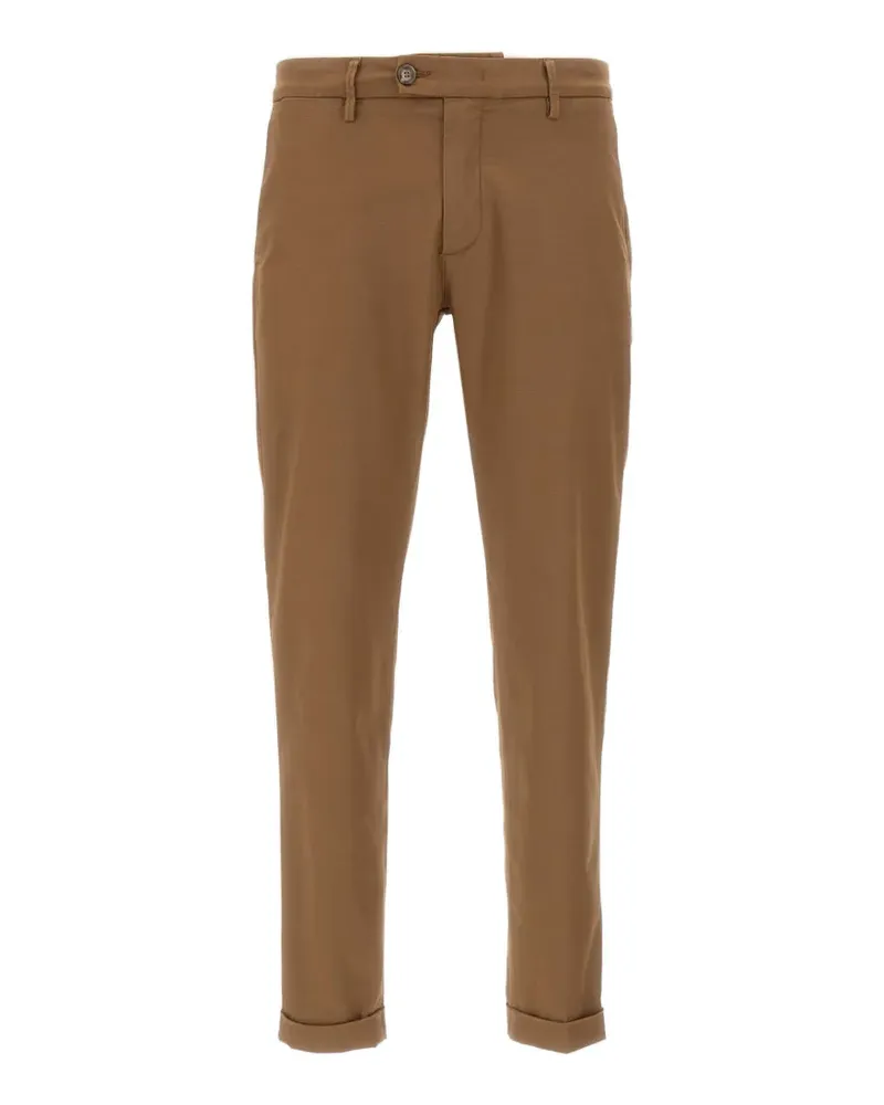 Re-HasH Mucha10 slim-fit trousers - Braun Braun