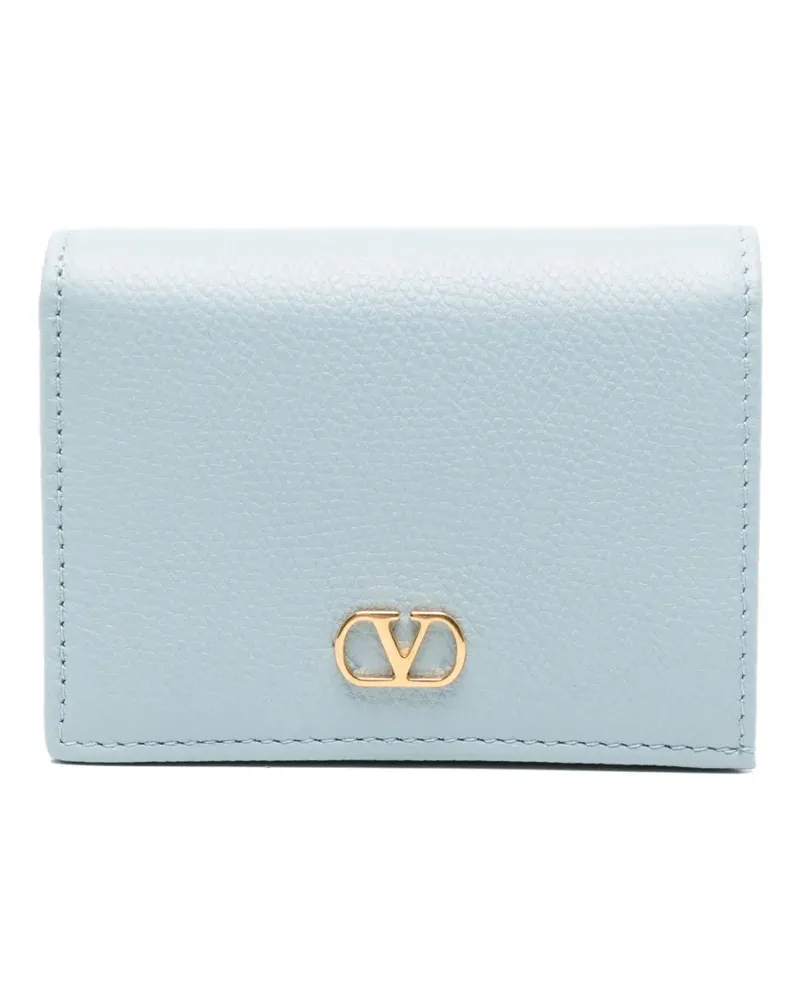 Valentino Garavani Portemonnaie aus strukturiertem Leder - Blau Blau