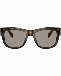 Dolce & Gabbana Eckige Sonnenbrille in Schildpattoptik Braun