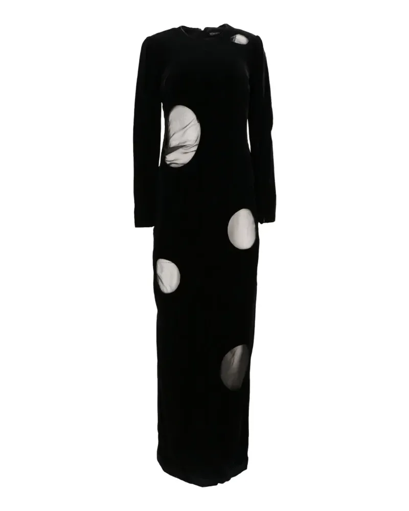 Tom Ford cut-out long-sleeve maxi dress - Schwarz Schwarz