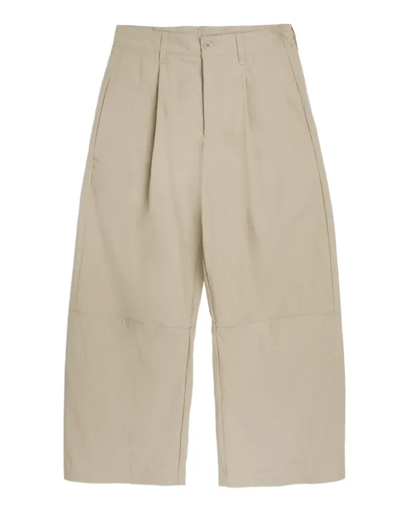 YMC Drop Out pleated trousers - Nude Nude