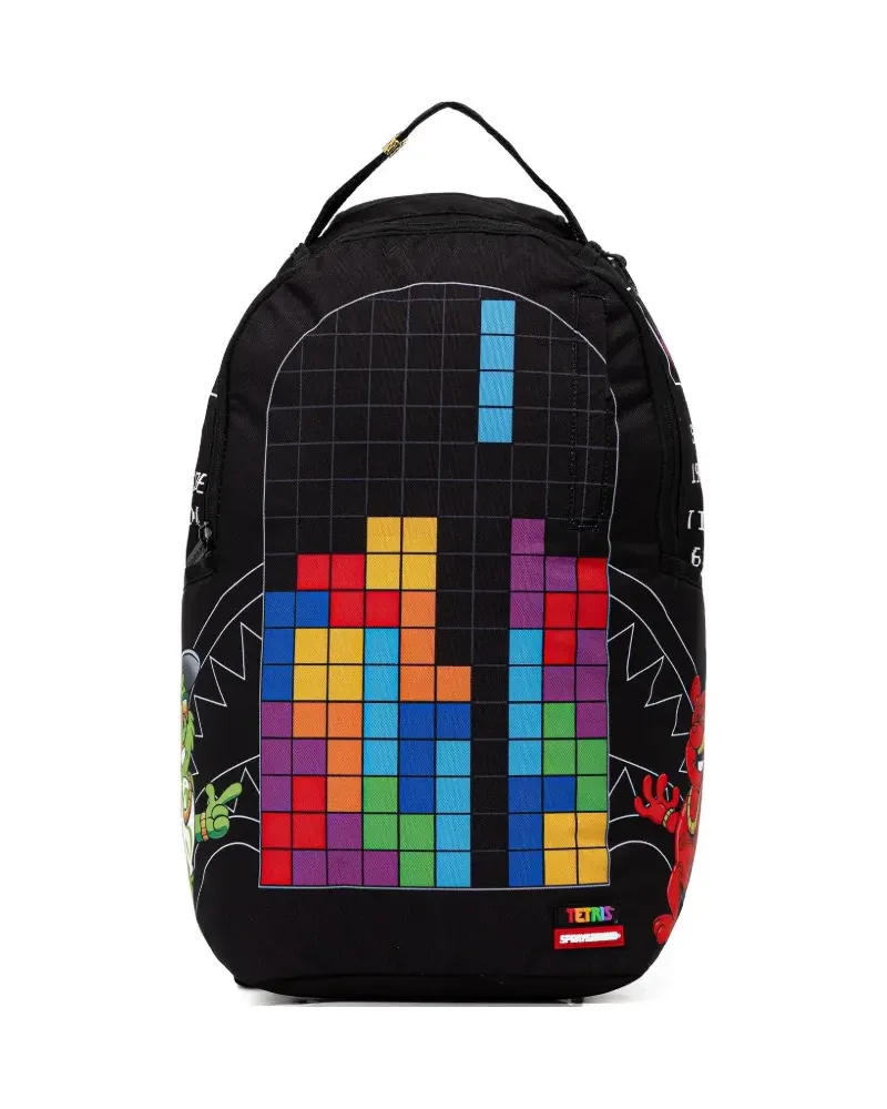Sprayground tetris-print backpack - Schwarz Schwarz