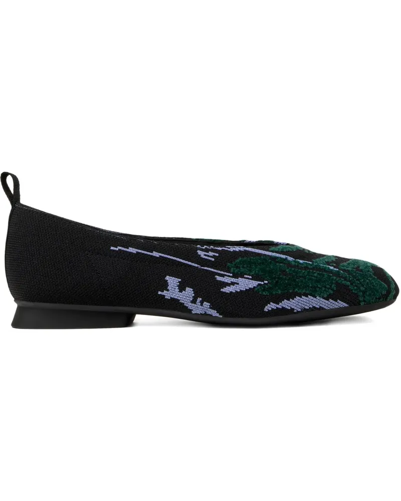 Camper Gestrickte Casi Myra Ballerinas - Schwarz Schwarz